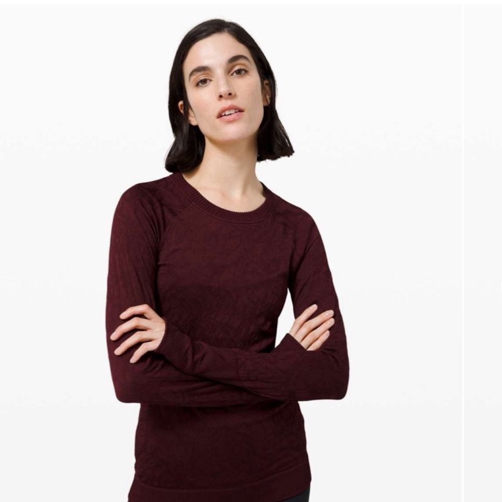 Lulu Rest Less Burgundy Pullover